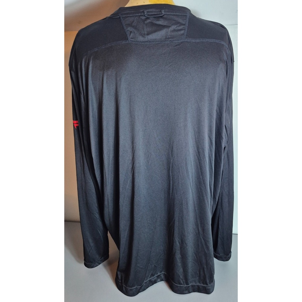 New Jersey Devils Fanatics Mens Long Sleeve Shirt 4XL Black With Logo - Picture 4 of 6